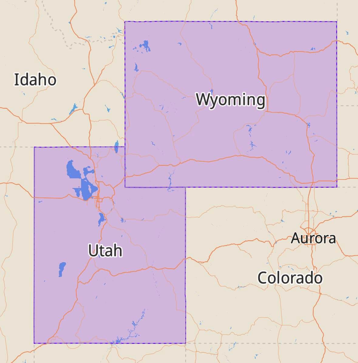 Downloaded map areas