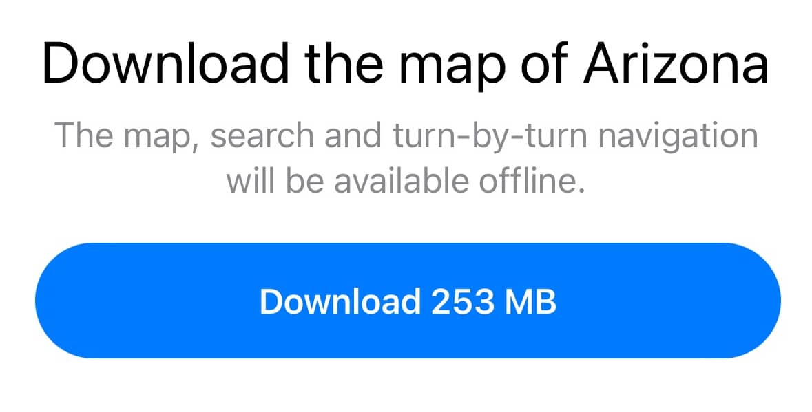 Download map from onboarding