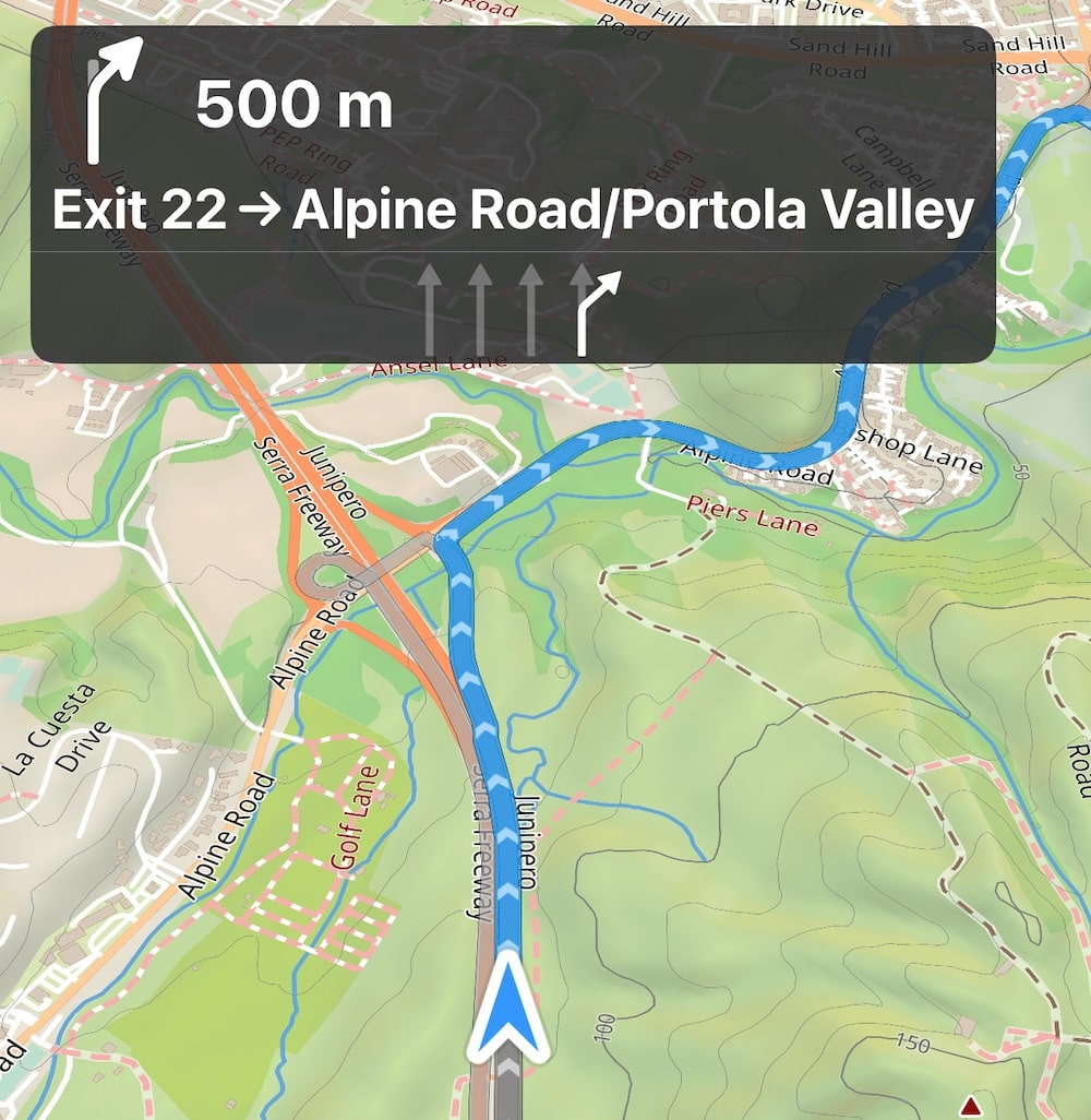 Lane Guidance in Guru Maps