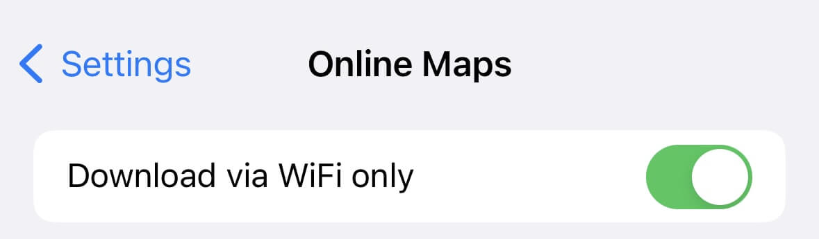 Спампоўка толькі праз Wi-Fi