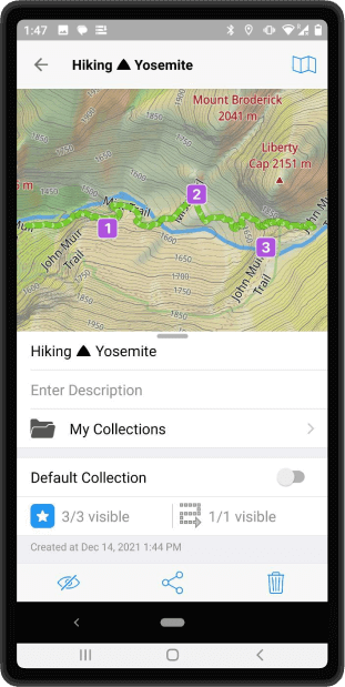 Guru Maps synchronisé entre iPhone et Android