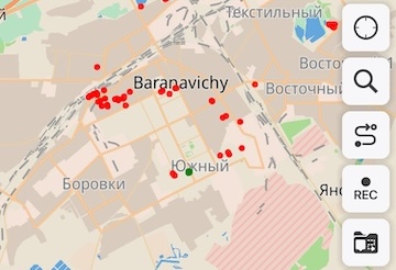 Warstwa GeoJSON ze stylem MapCSS