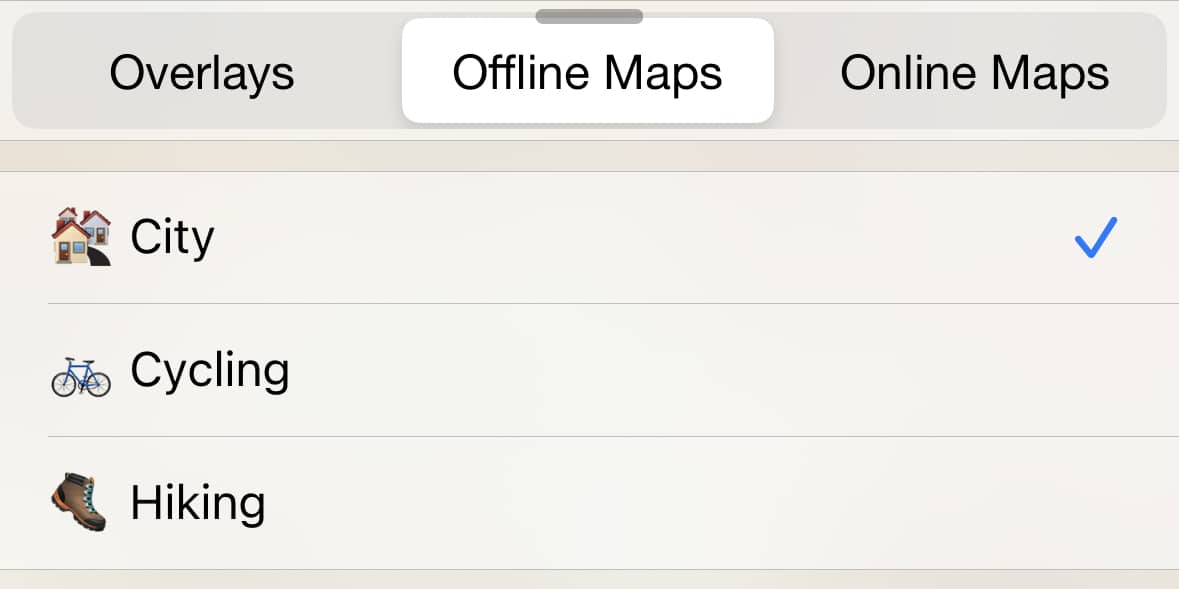 Cтили офлайн карты
