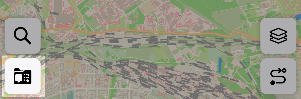 Список сохраненных мест на карте