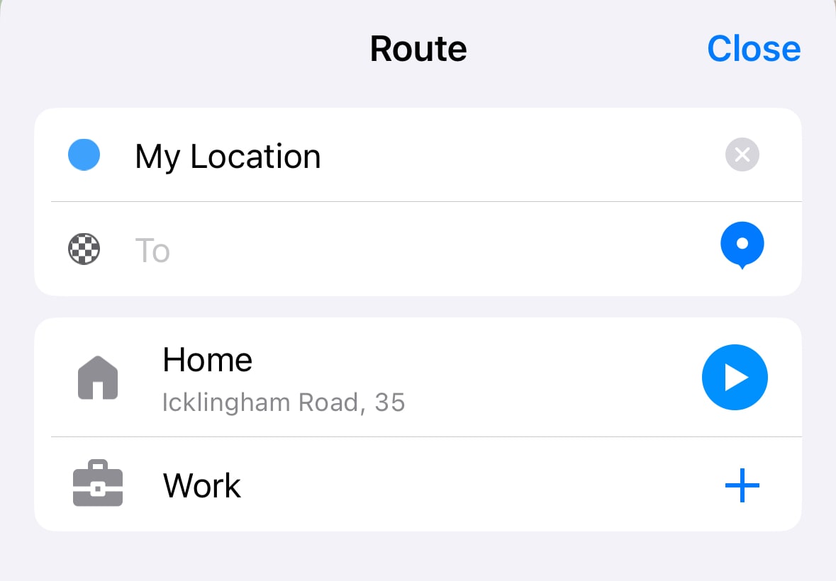 Быстрые маршруты до дома и работы