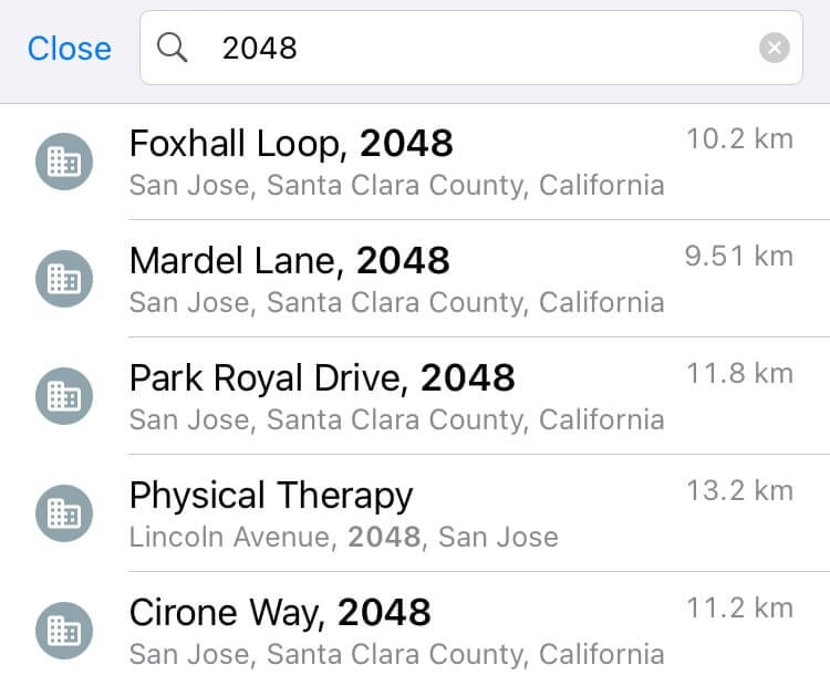 Поиск по номеру дому