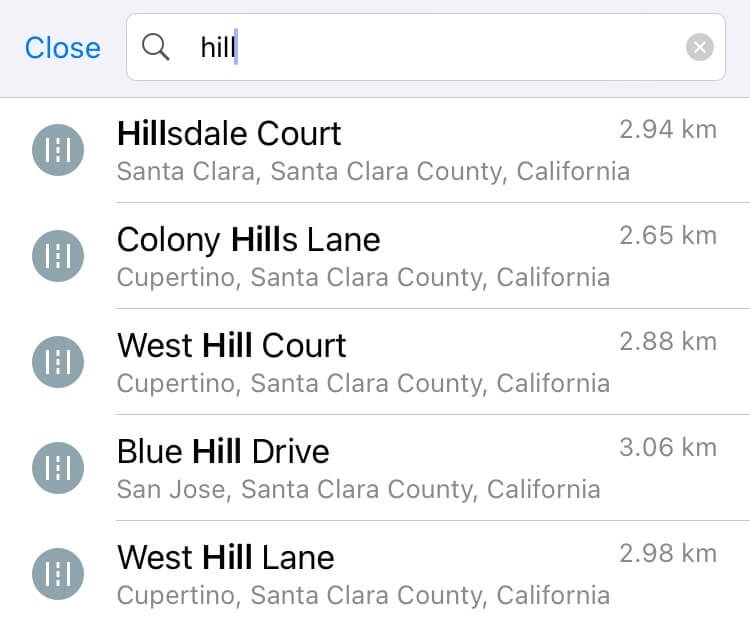 Подсказки в поиске