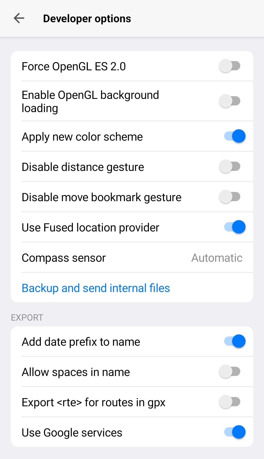 Параметри розробника на Android